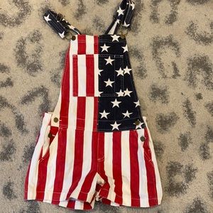 Chubbies Women’s American Flag Overalls